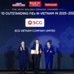 SCG marks a milestone with five consecutive years of recognition as one of Top 10 Outstanding FIEs – Leading ESG Business at the 25th Golden Dragon Awards.