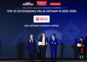 SCG marks a milestone with five consecutive years of recognition as one of Top 10 Outstanding FIEs – Leading ESG Business at the 25th Golden Dragon Awards.